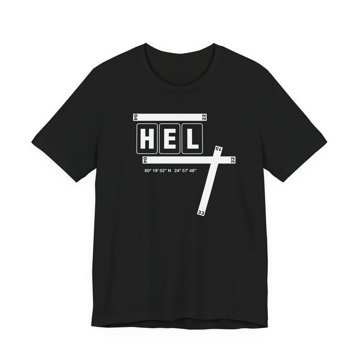 HEL Airport Code Tee Shirt 1