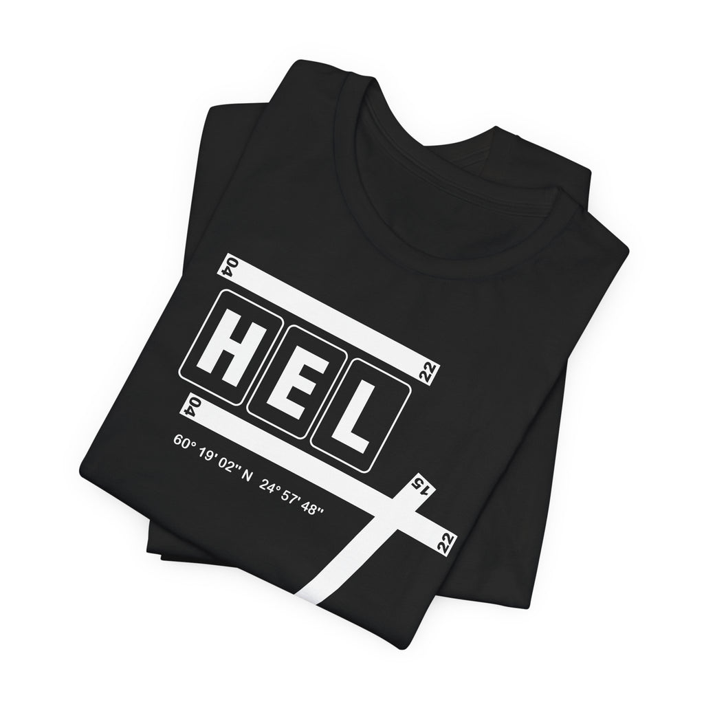 HEL Airport Code Tee Shirt 1