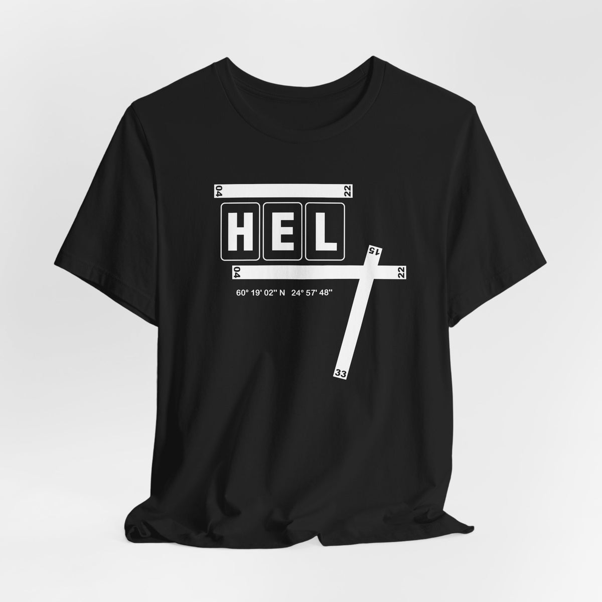 HEL Airport Code Tee Shirt 1