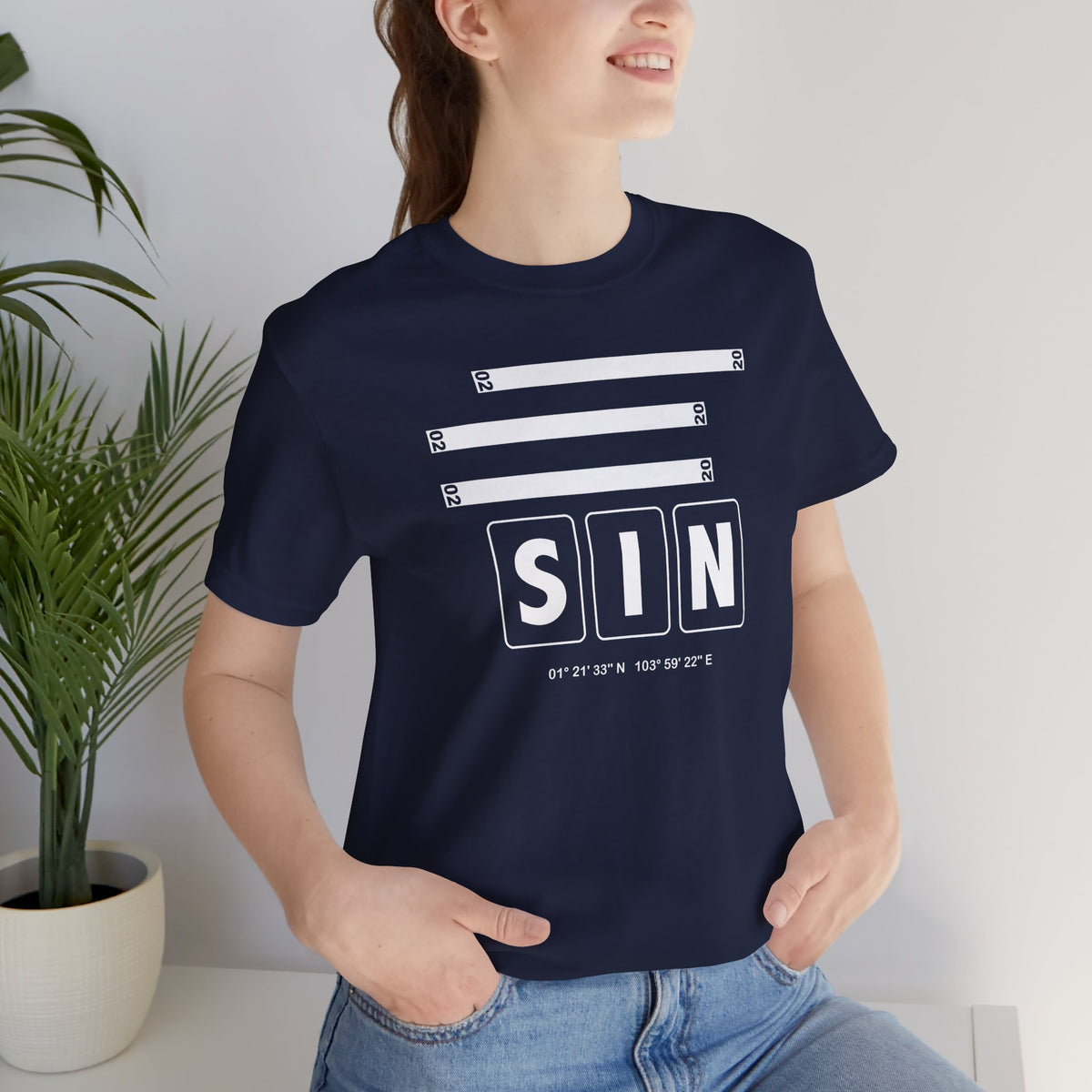 SIN Airport Code Tee Shirt 1
