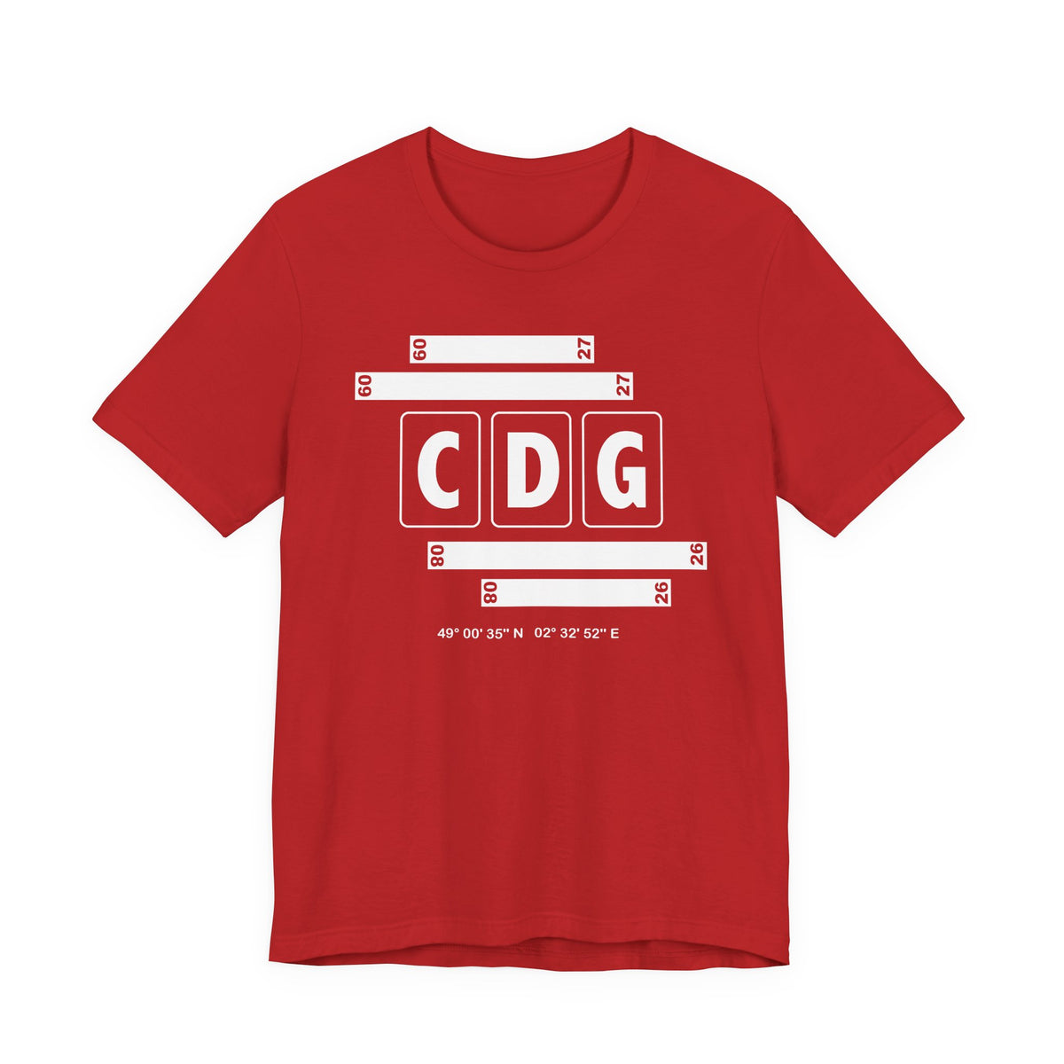CDG Airport Code Tee Shirt 1